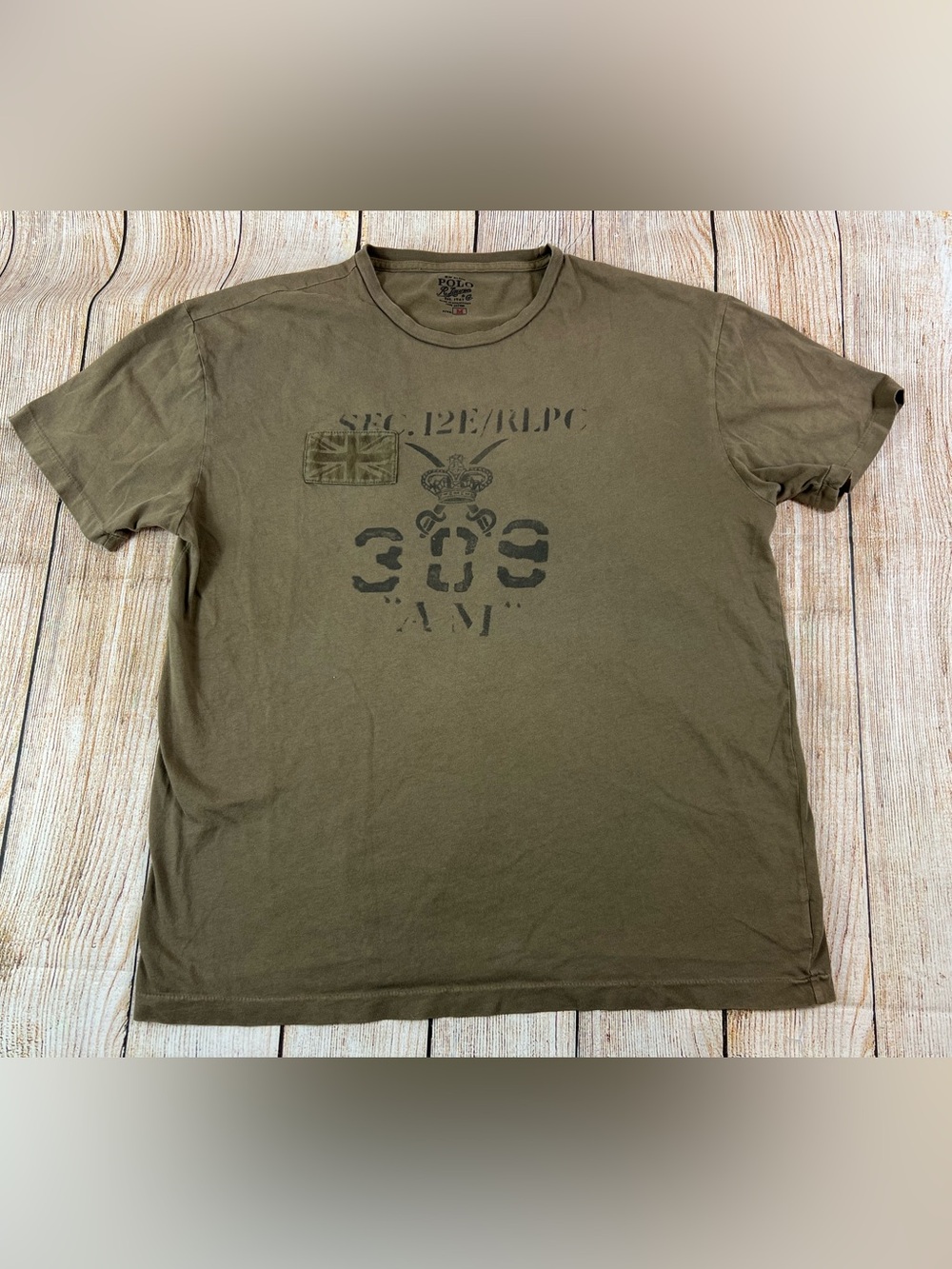 Mens Polo Ralph Lauren Brown T Shirt Size Medium